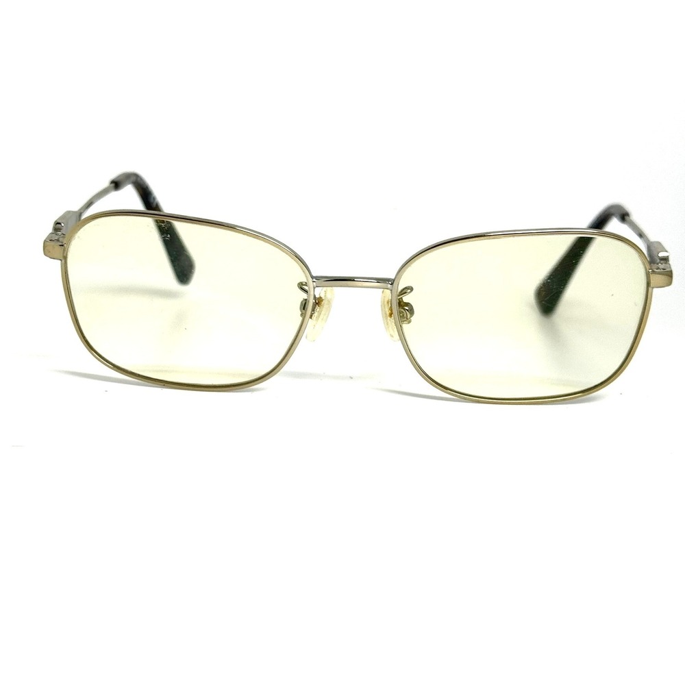 Coach HC 5119 Light Gold Rectangular Metal Eyeglass Frames 53-17-140 Tortoise